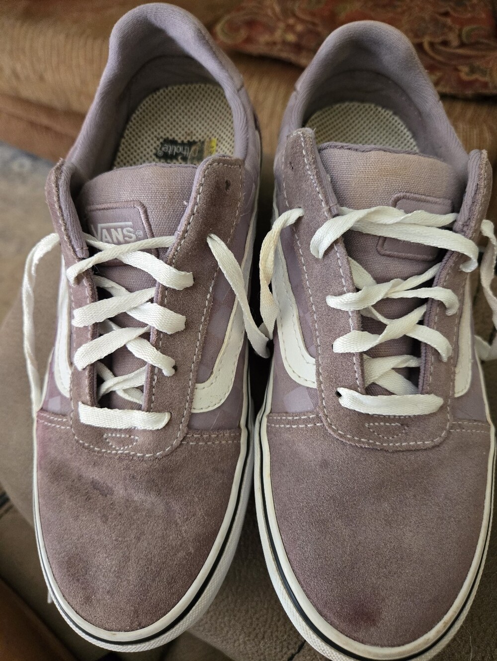 Vans Women’s Old Skool Sneakers in Dusty Lavender with White Stripe